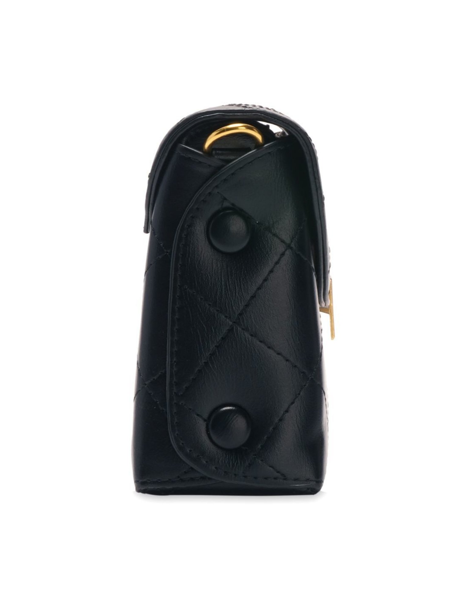 Luvoksi Black Quilted Medium Cross Body Bag