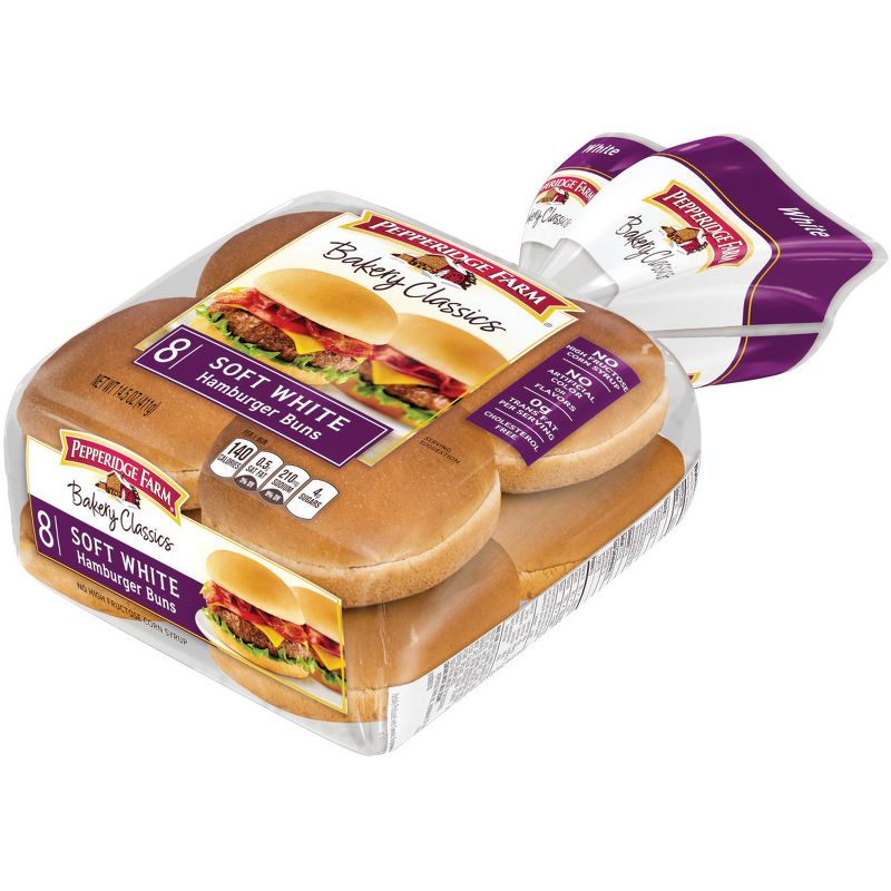 Pepperidge Farm Bakery Classics Soft White Hamburger Buns - 15oz/8ct