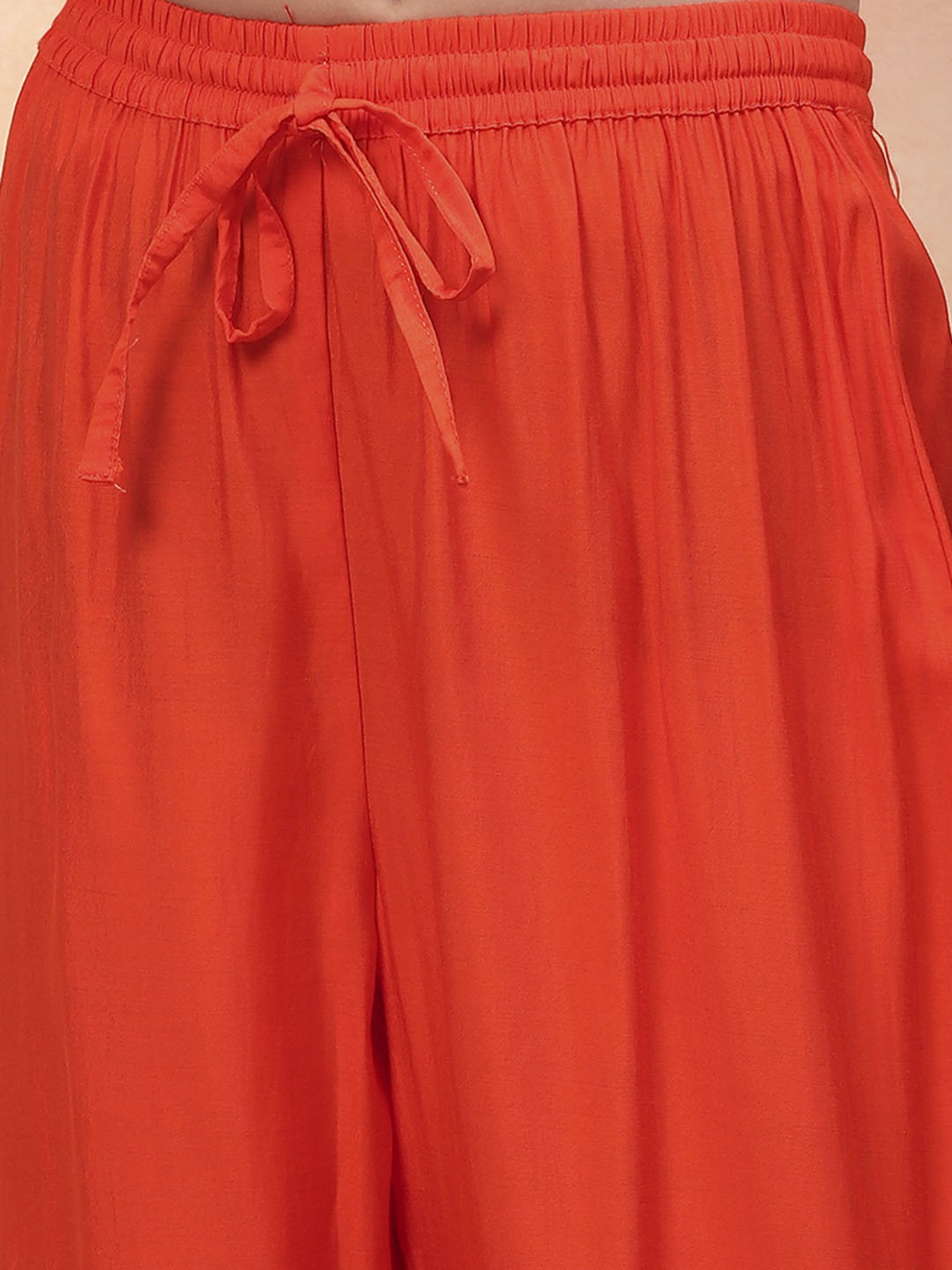 Biba Girls Orange Floral Print Suit Sets