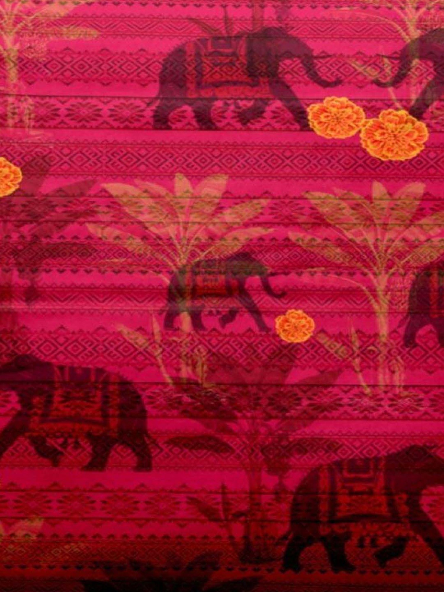 Bianca Ruyal Red & Green Microfibre Medium Cushion Cover - Set of 2