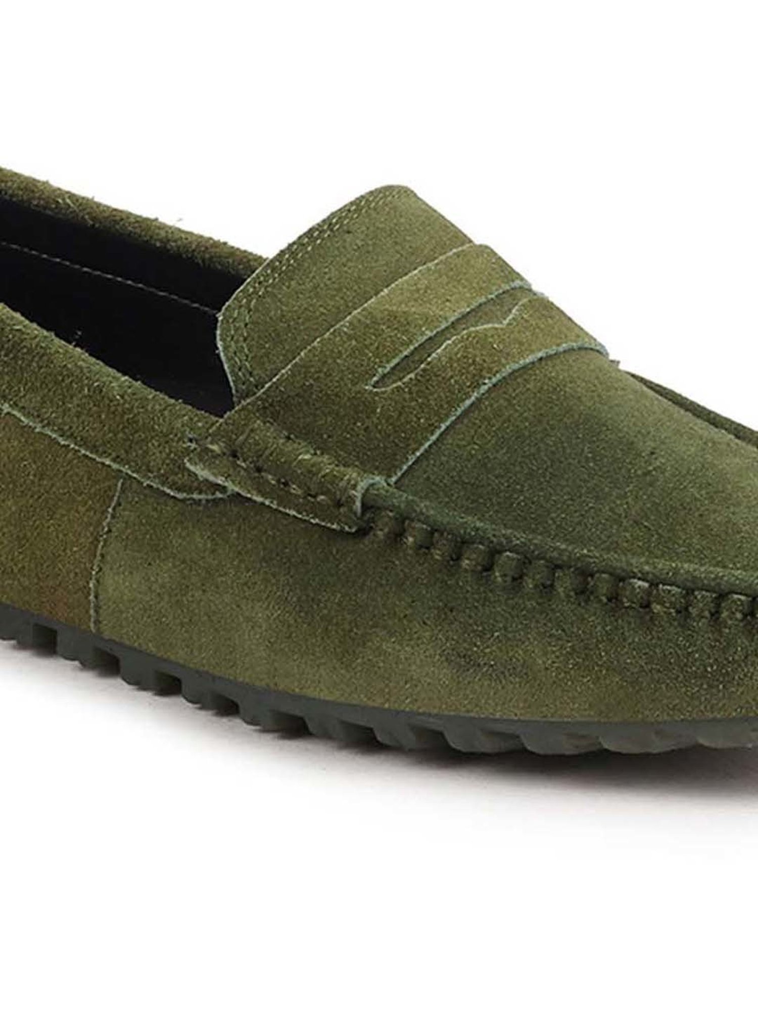 Fausto Men's Green Casual Loafers
