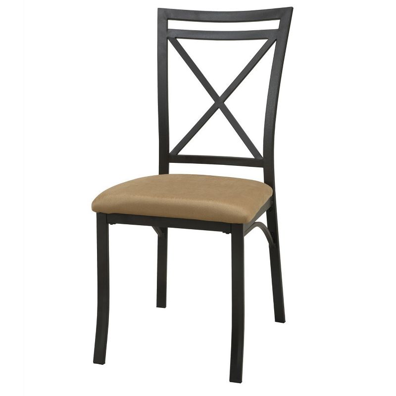 Faux Marble Top Dining Table Black - Dorel Living