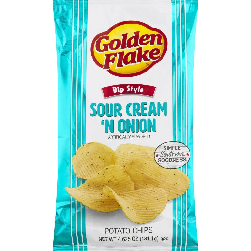 Golden Flake Sour Cream & Onion Potato Chips - 4.625oz