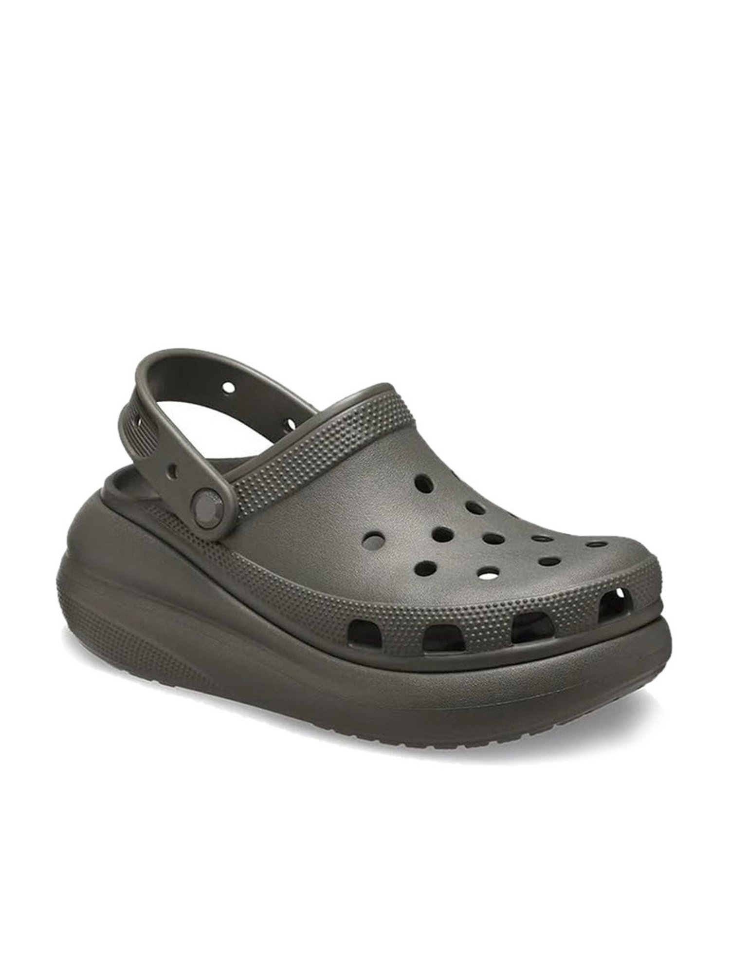Crocs Men's Classic Crush Black Back Strap Clogs