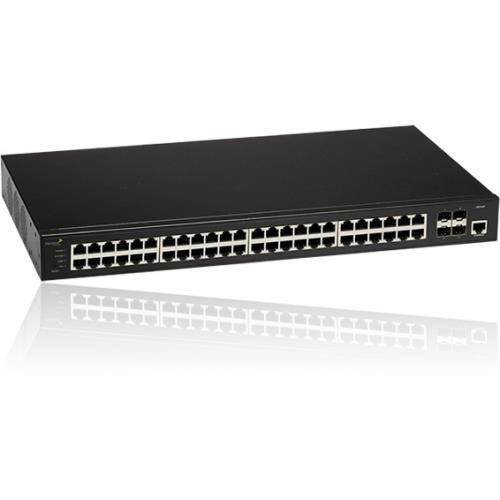 Aerohive Networks SR2348P 48-Port Gigabit Ethernet Switch with POE+, 4 x 10GE SFP+ uplinks, 740W POE budget, Layer 2, Stacking,