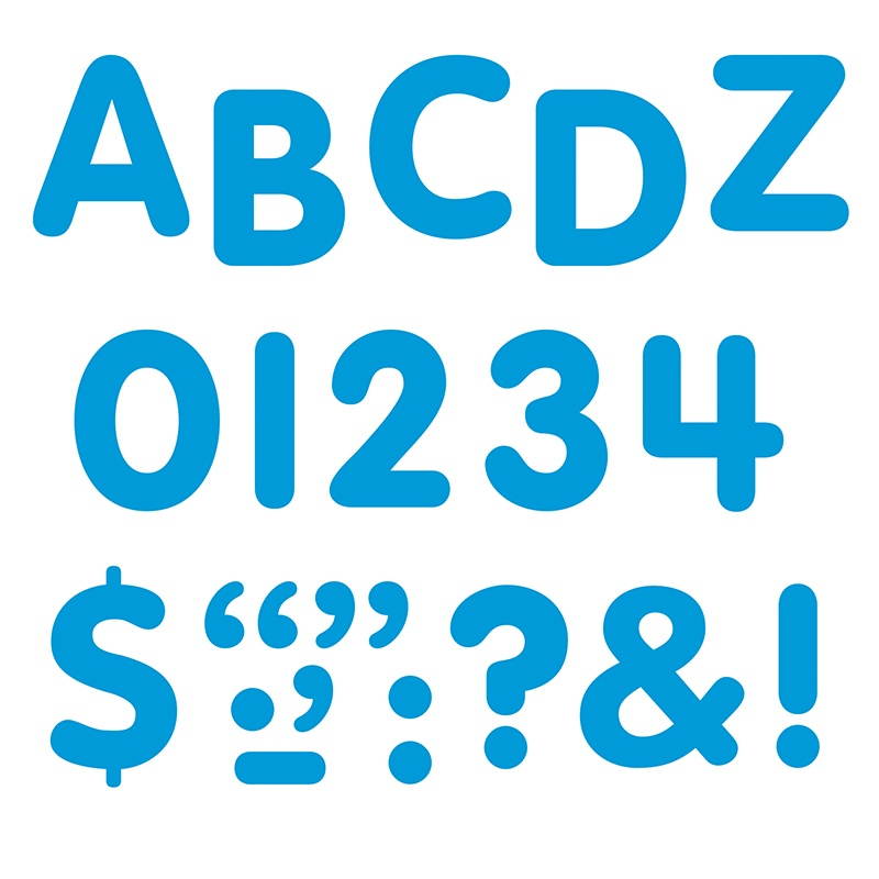 Stick-Eze 1 Letters Numbers Blue