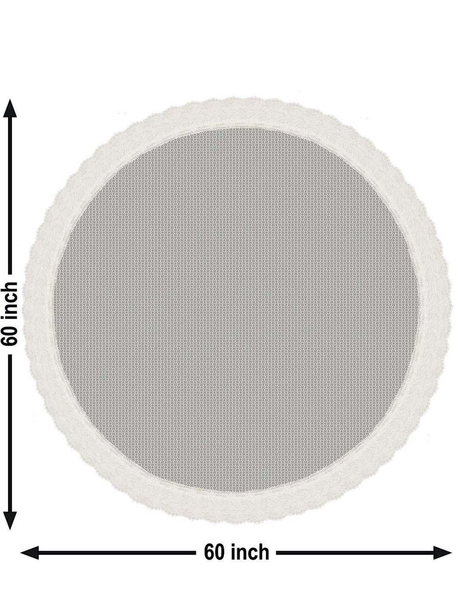 Bianca Classic Clear Grey Pvc 4 Seater Table Cloth