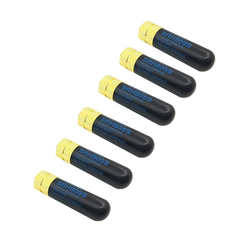 Antenna SRH805S for Baofeng UV5R 888S F8HP Retevis H777 RT5R Kenwood with SMF ConnectorGold