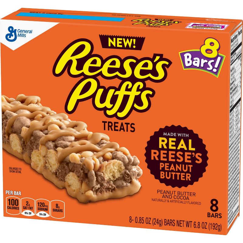 Reese's Puffs Cereal Snack Bars - 8ct