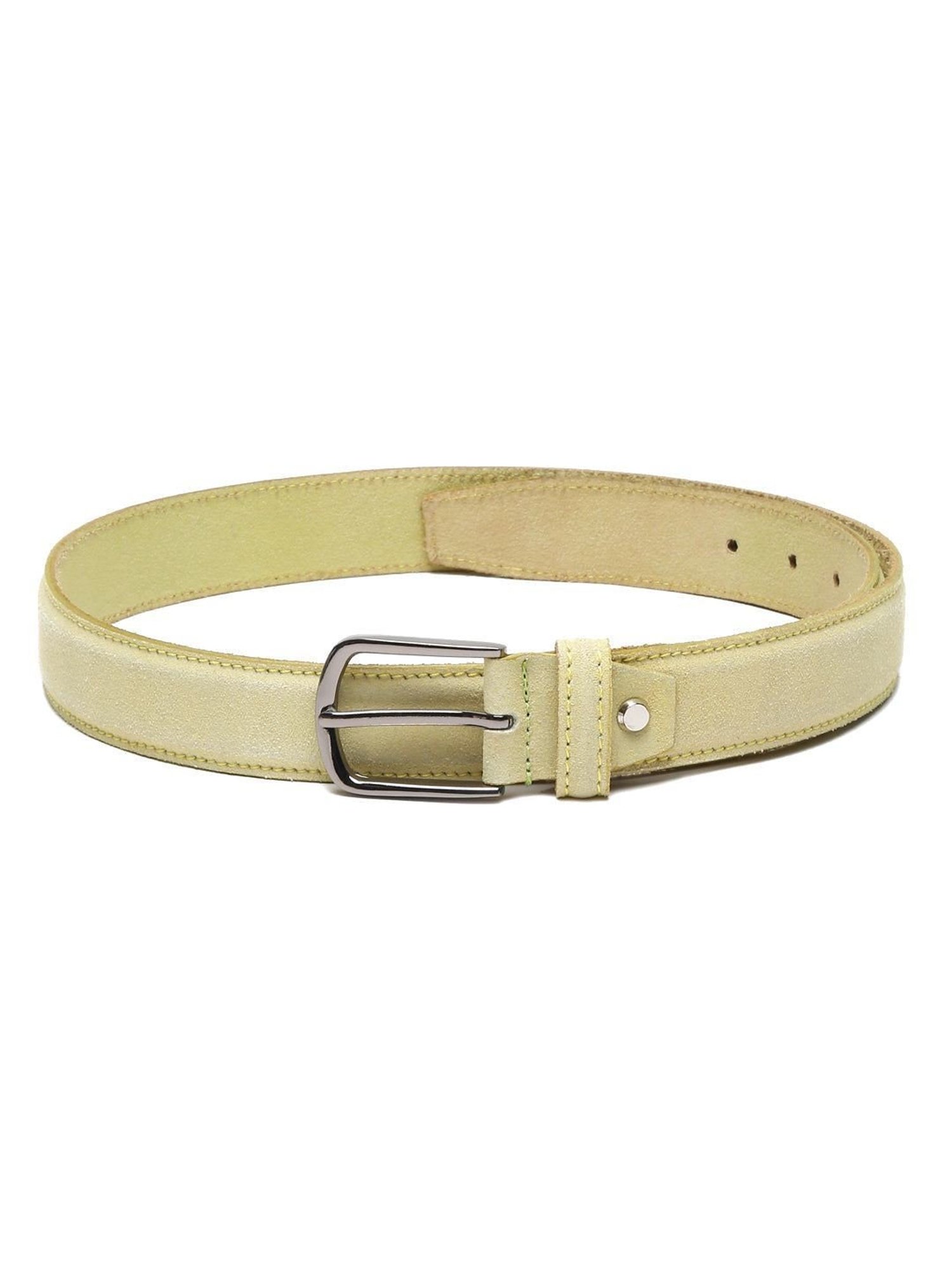 Fossil Julian Black Leather Solid Waist Belt