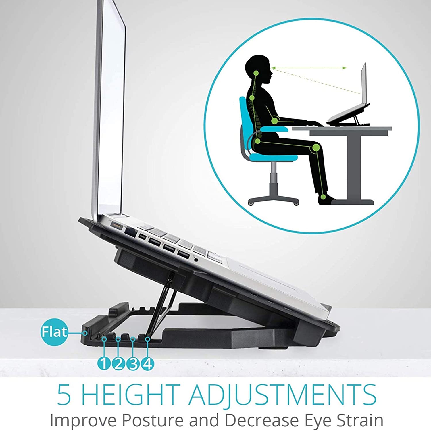 High Performance Game Laptop Cooling Pad, Laptop Cooler with 6 Quiet Led Fans for 15.6-17 Inch Laptop Cooling Fan Stand, USB Powered Gaming Laptop Cooling Pad, Switch Control Fan Speed Function