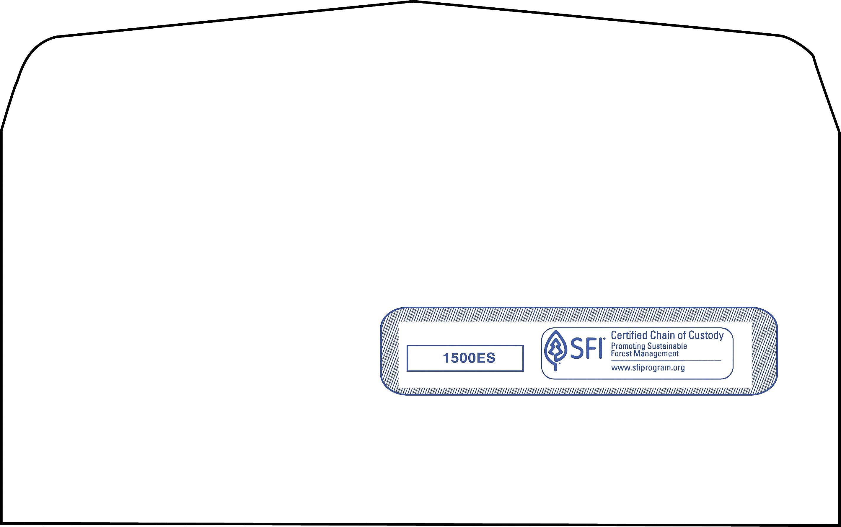 CMS-1500 #10-1/2 (4-1/2" x 9-1/2") Window Envelope, Self Seal (500/Box)