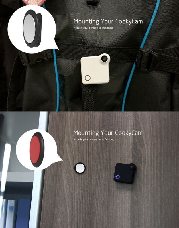 C1 P2P HD 720P Wearable WiFi IP Camera with Magnetic Clip, Support Voice Recorder / Motion Detection / WiFi Remote Control