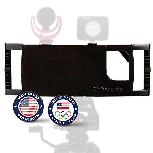 iographer filmmaking case for smartphone, holder & rig system turn your phone into a movie camera! perfect for vlogging, youtube recording easy to use  mounts vertical and landscape on tripod