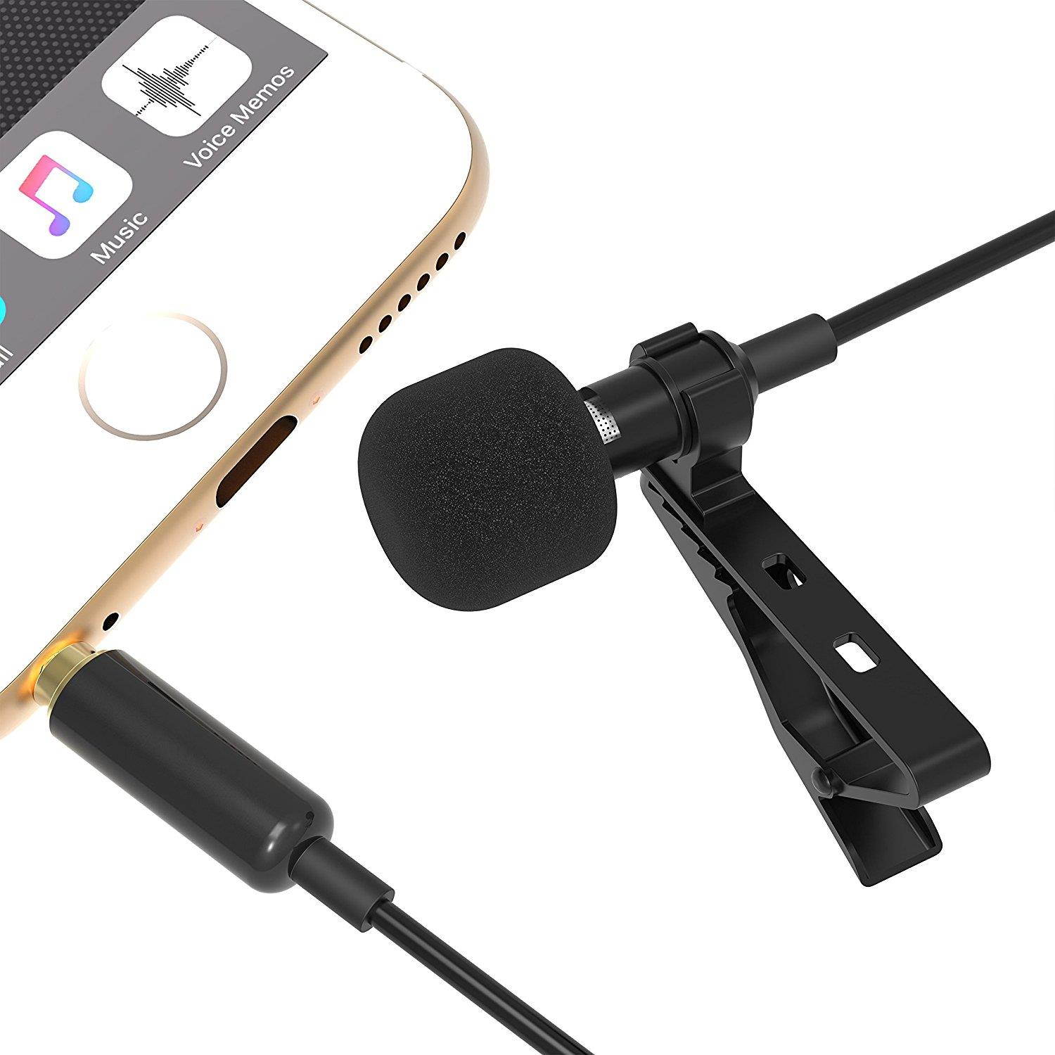 Sabrent Lavalier / Lapel Clip-on Omnidirectional Condenser Microphone (AU-SMCR)
