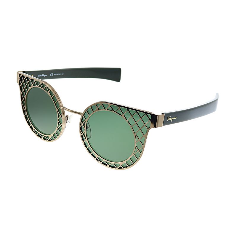 Salvatore Ferragamo SF 171 765 Unisex Round Sunglasses Copper 42mm