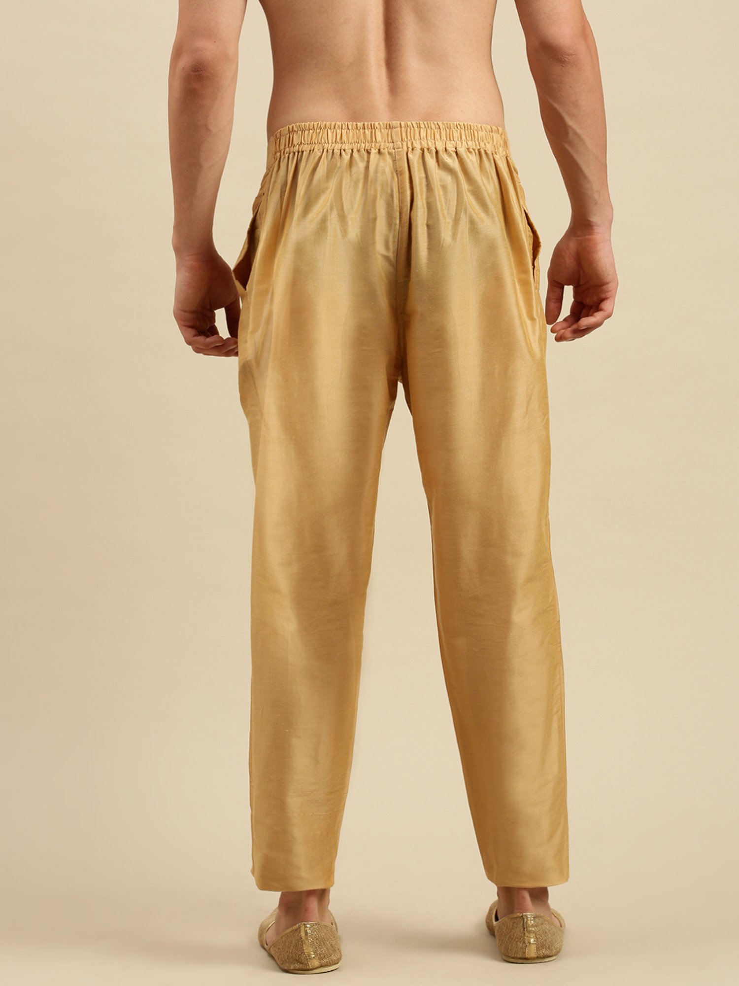 Sanwara Beige Regular Fit Pants
