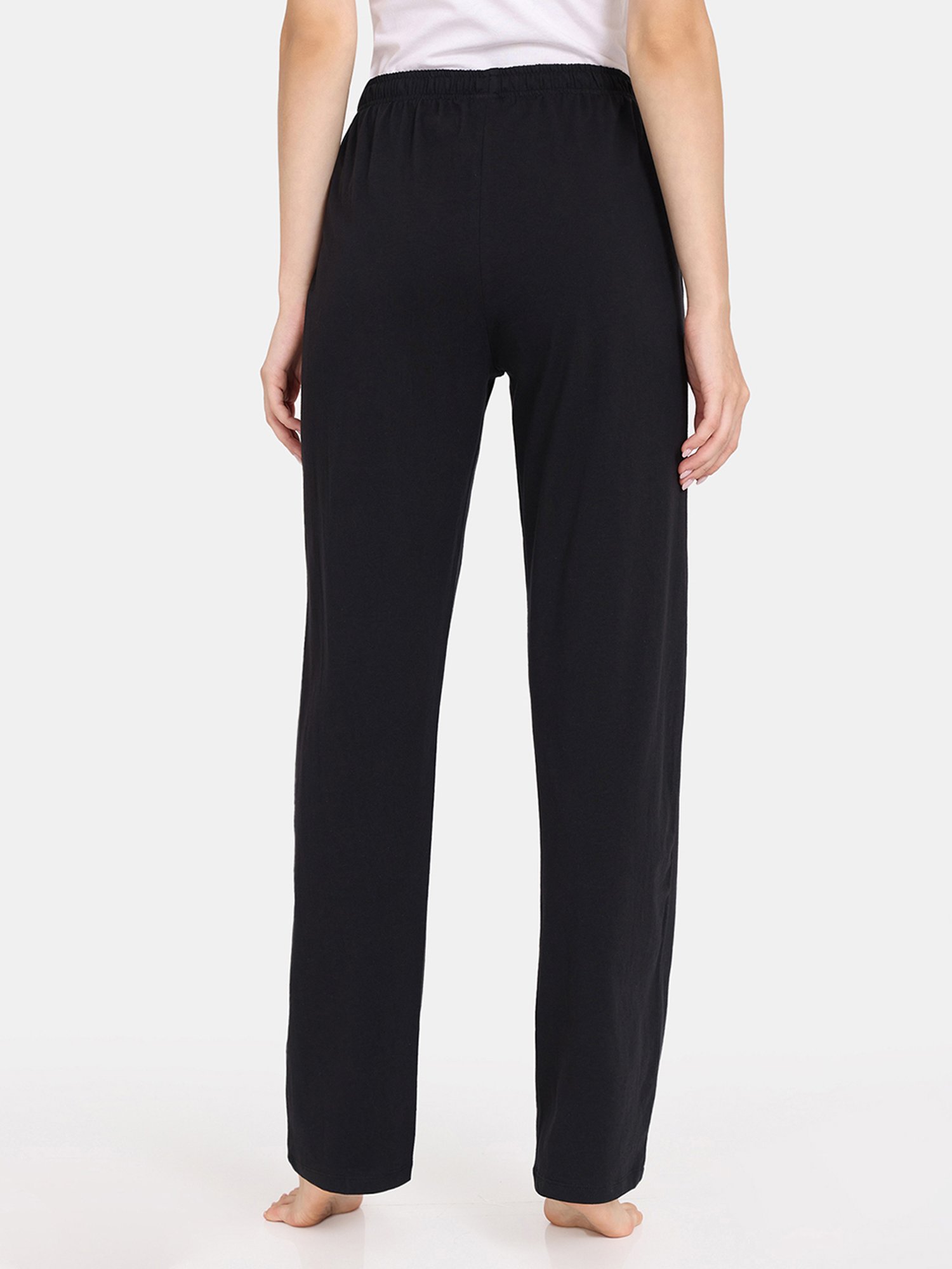 Rosaline by Zivame Pink & Black Printed Pyjamas - Pack of 2