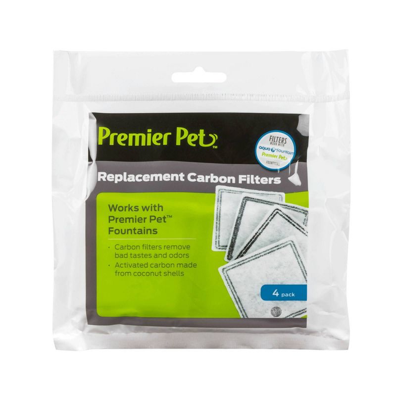 Premier Pet Replacement Carbon Filters - 4pk