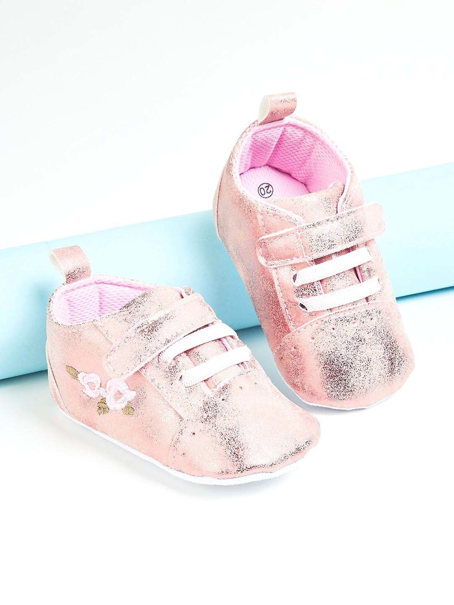 Fame Forever by Lifestyle Kids Rose Gold Velcro Shoes