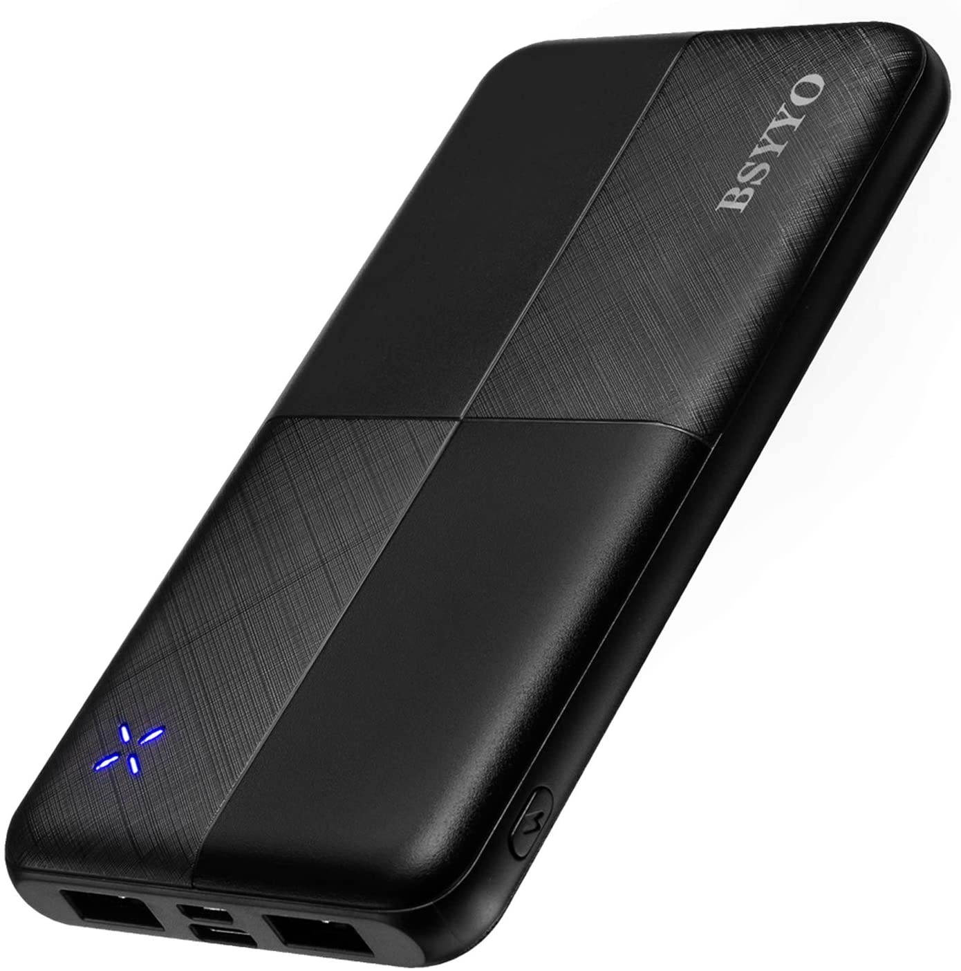 BSYYO Portable Charger Dual 3A High-Speed 10000mAh Power Bank USB C Input External Battery Pack Phone Changer for iPhone X XS 8 Plus Google Samsung LG iPad and More