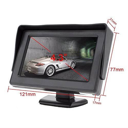 43 inch LCD Display Backup Camera and Monitor Rear View Reverse Camera Waterproof for Car SUV Van
