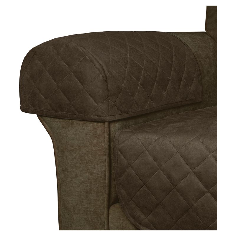 Chocolate 3pc Waterproof Loveseat Pet Throw - Maytex