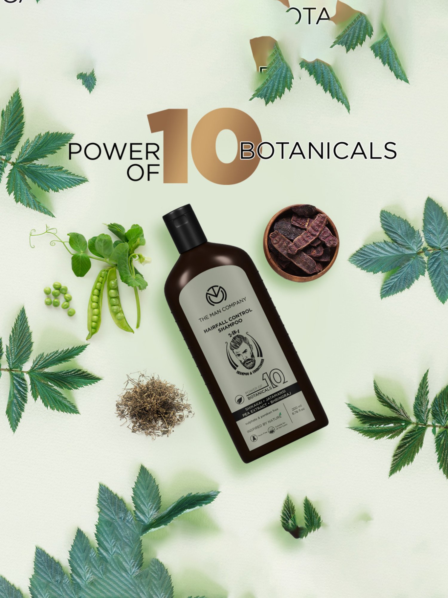 The Man Company Hairfall Control Shampoo 2-in-1 Shampoo & Conditioner - 200 ml