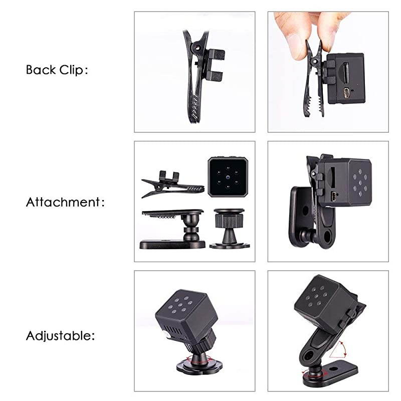 Spy Hidden Camera, 1080P Portable Small HD Wireless Home Security Surveillance Cameras, Covert Tiny Nanny Cam with Night Vision and Motion Detection,Compact Indoor/Outdoor Camcorder