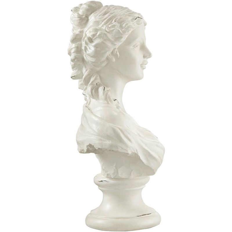 Kensington Hill Classic Roman 16" High White Female Bust Statue