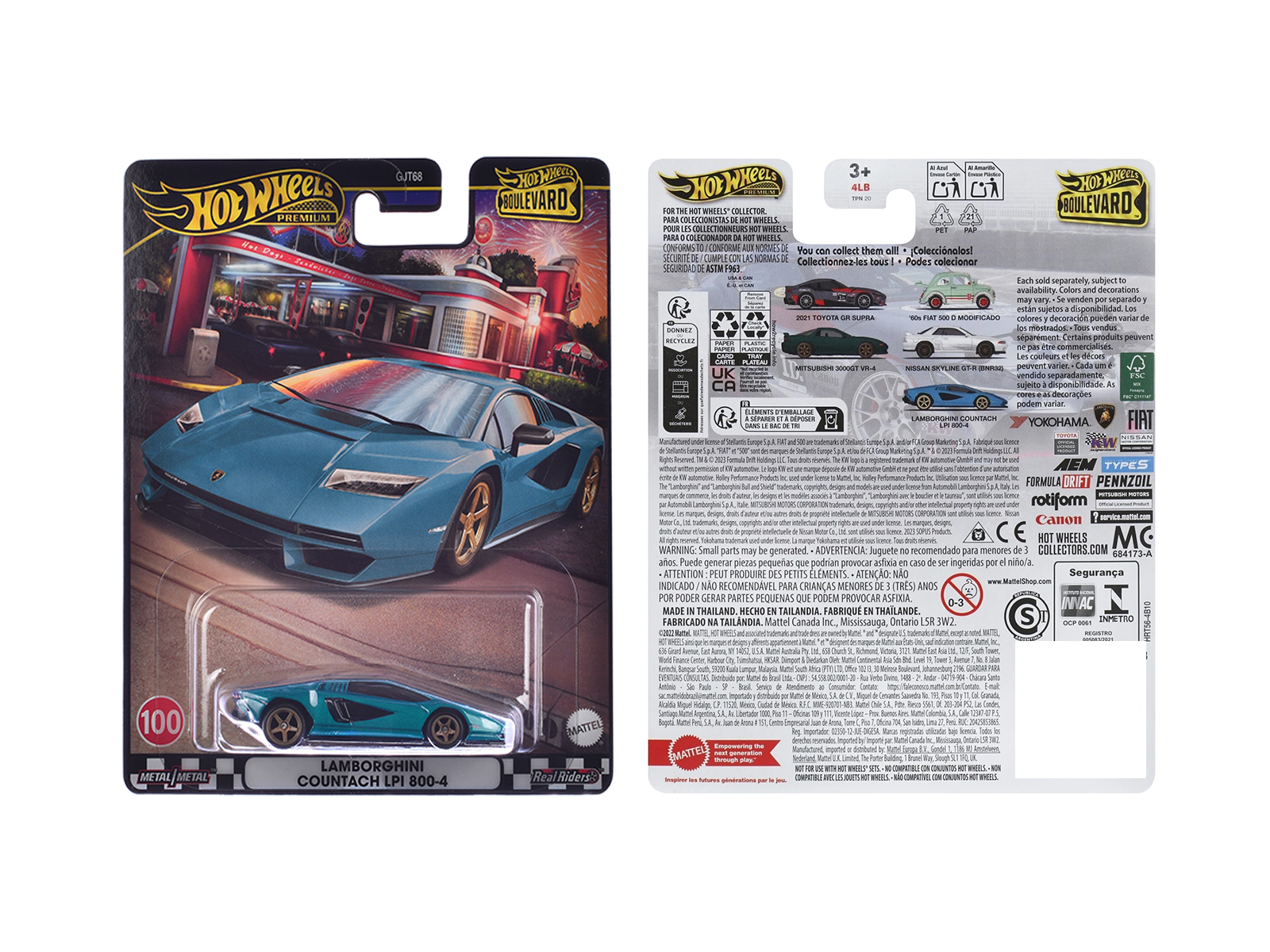 Lamborghini Murcielago LP640 Candy Blue "Hyper-Spec" 1/24 Diecast Model Car by Jada