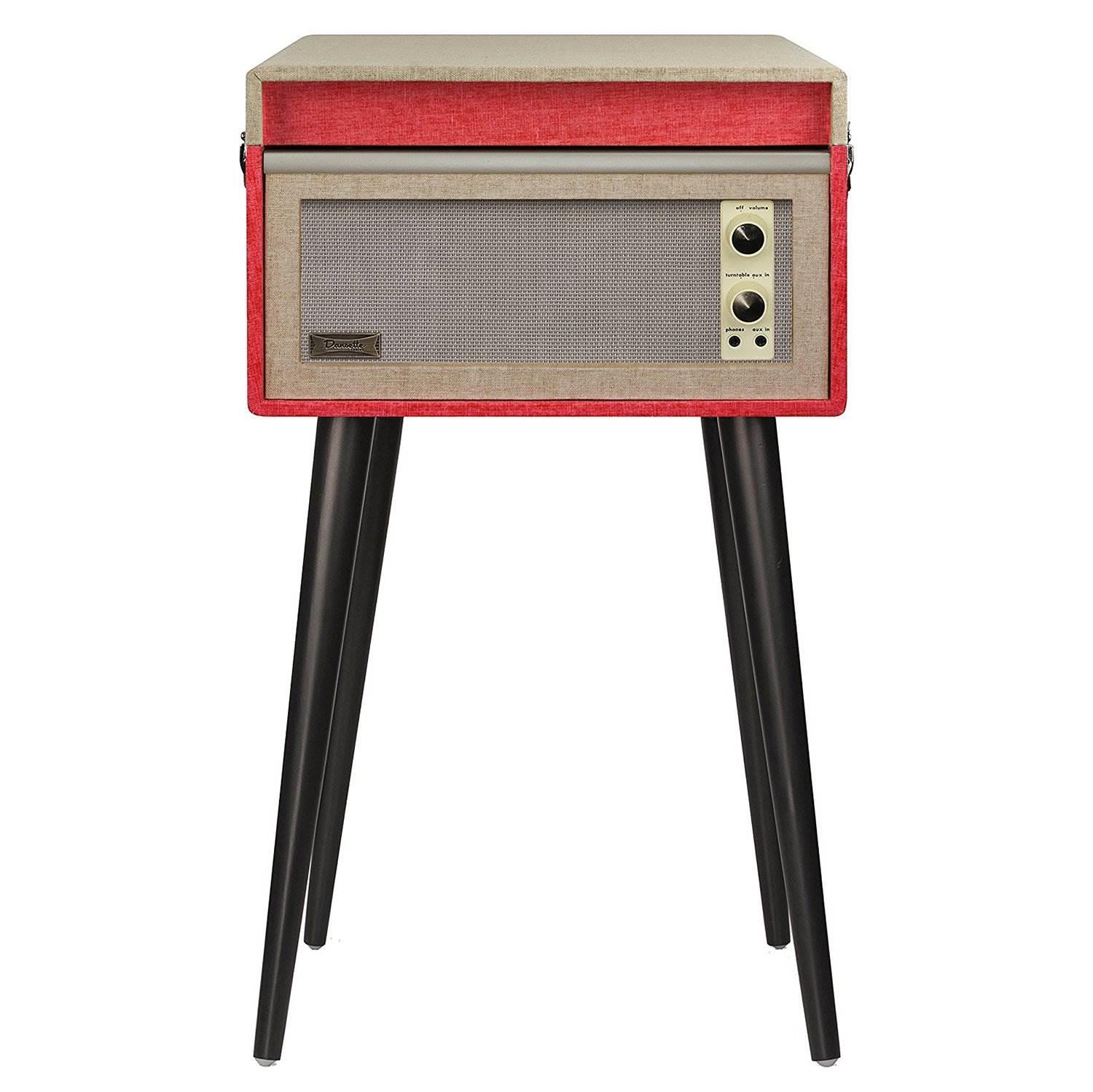 Crosley Dansette Bermuda Bluetooth and Pitch Control Turntable, Red (For Parts)