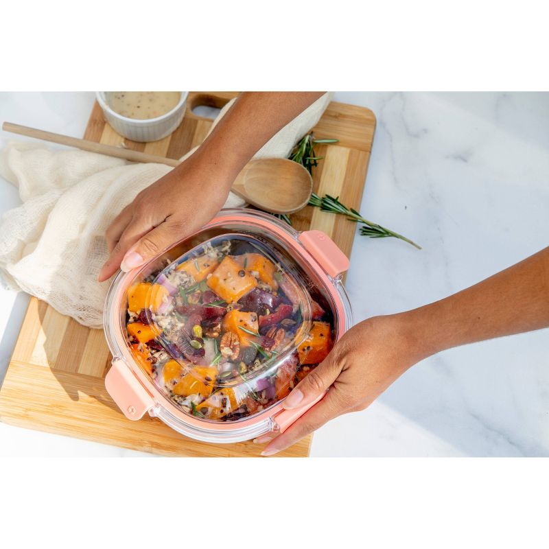 Ello 5 Cup Stainless Steel Lunch Bowl - Peach