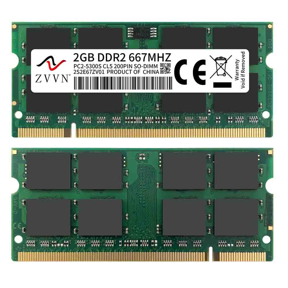 ZVVN 2GB 200-Pin DDR2 SO-DIMM DDR2 667 (PC2 5300) Laptop Notebook Memory Model 2S2E67ZV01