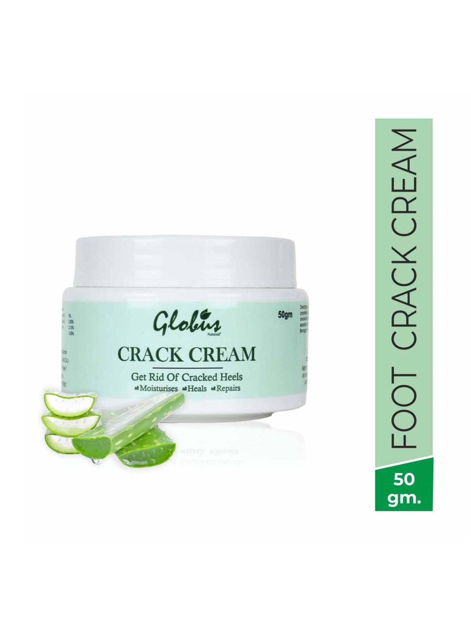 Globus Naturals Crack Cream for Dry Cracked Heels & Feet - 50 gm