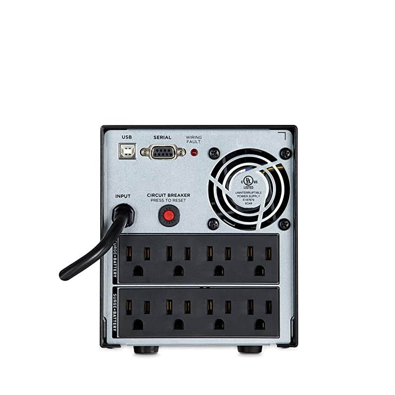 OR1500PFCLCD PFC Sinewave UPS System, 1500VA/1050W, 8 Outlets, AVR, Mini-Tower,Black