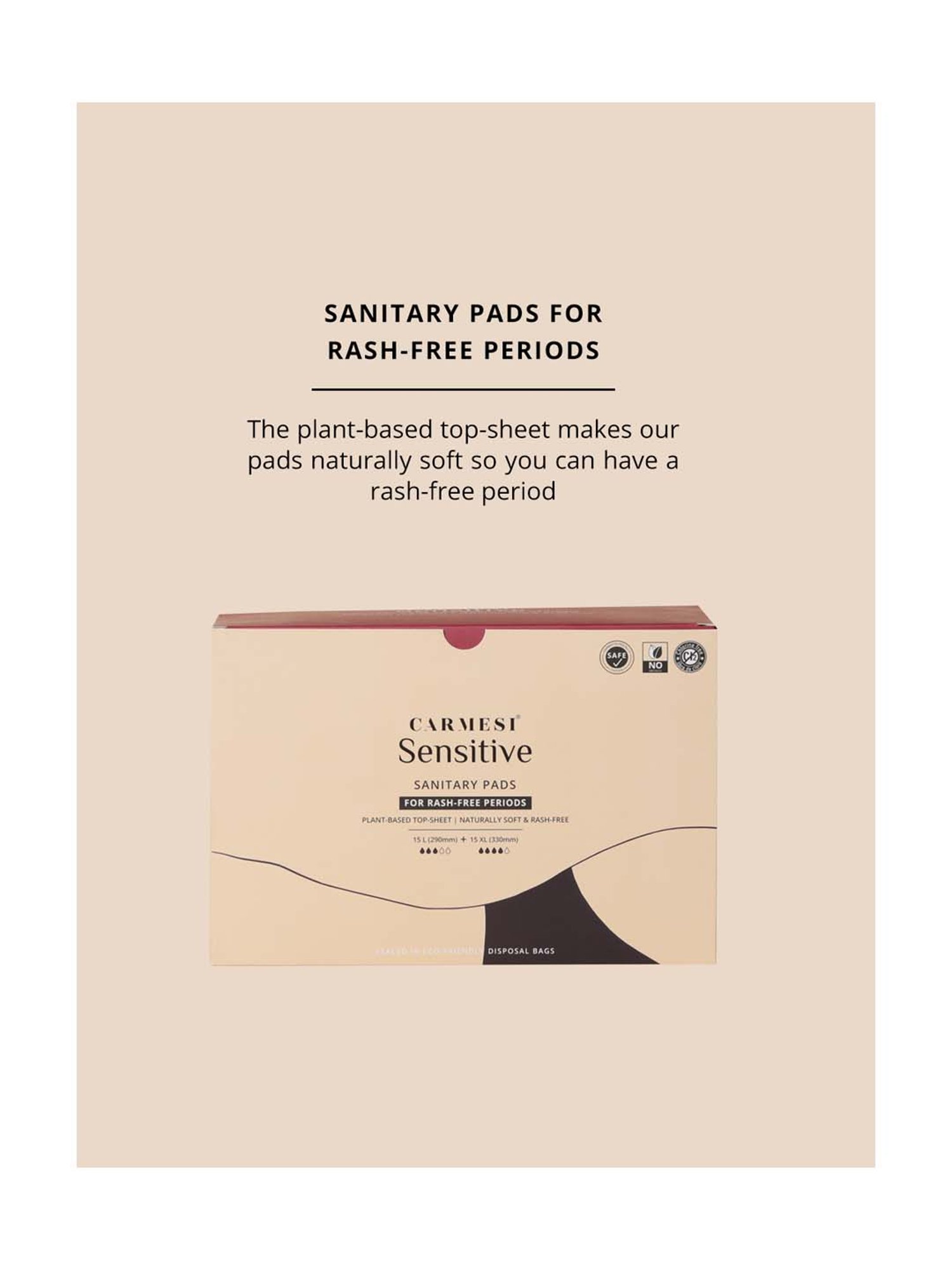 CARMESI Sensitive - 10 Pads - 10 XXL