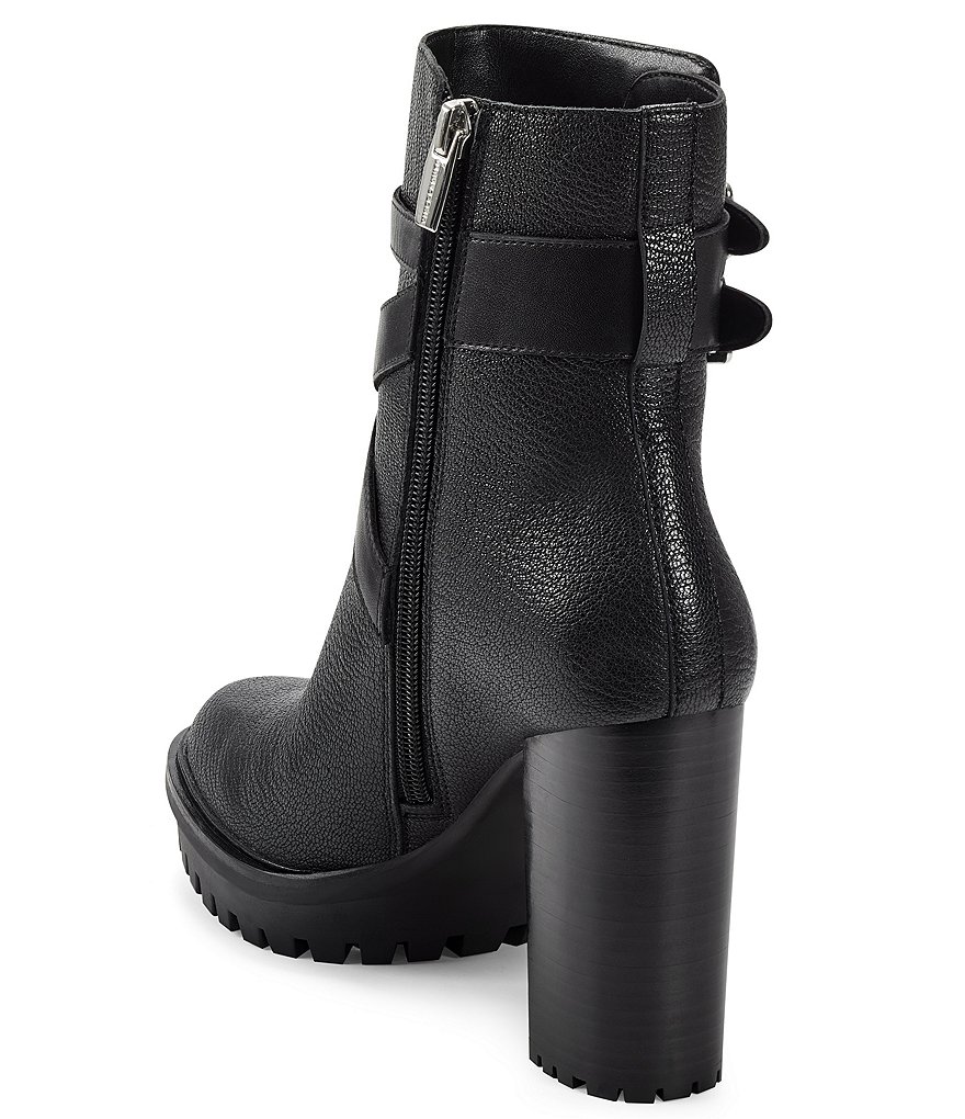 Vince Camuto Elisen Leather Platform Lug Sole Booties