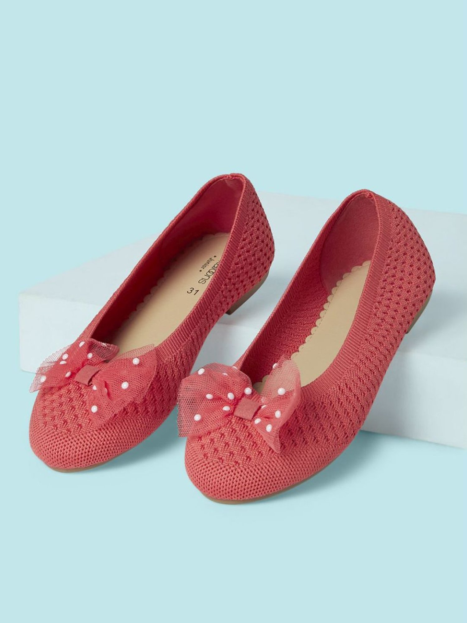 Pantaloons Junior Red Flat Ballets