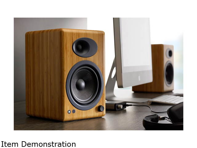 Audioengine A5+ Classic Powered Bookshelf Speakers - Pair (White)