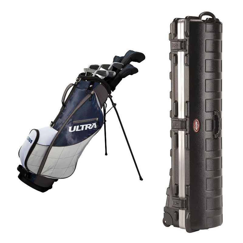 Wilson Ultra Men's Golf Club Set and SKB Cases Hard Plastic Travel Case
