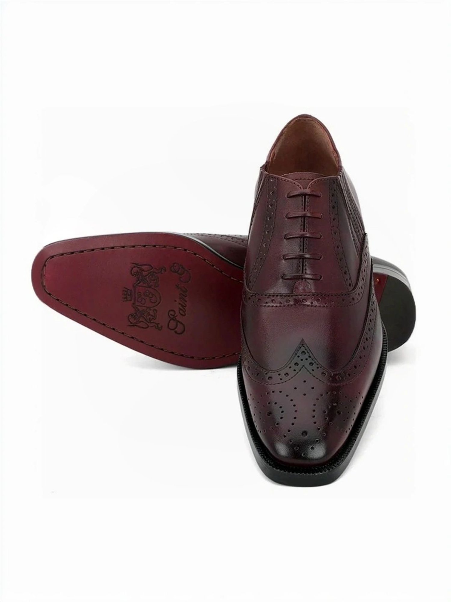 Saint G Men's Vincenzo Brown Brogue Shoes