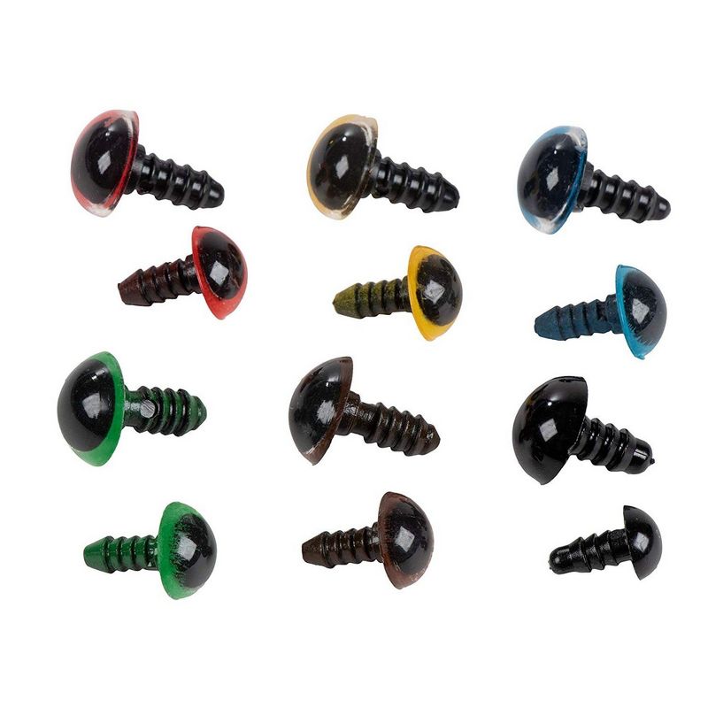 Genie Crafts 304-Pack Doll Safety Eyes with Storage Box and Washers for Craft, 6 Designs, 5 Sizes