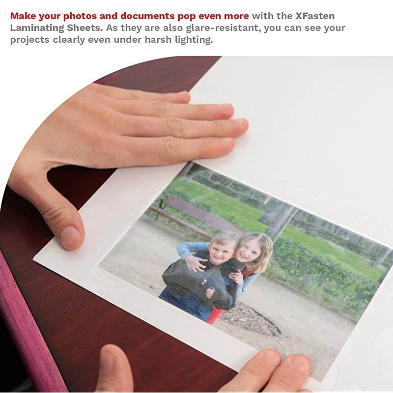 Self-Adhesive Laminating Sheets, 9 x 12 Inches (50-Pack), 4.76 Thickness