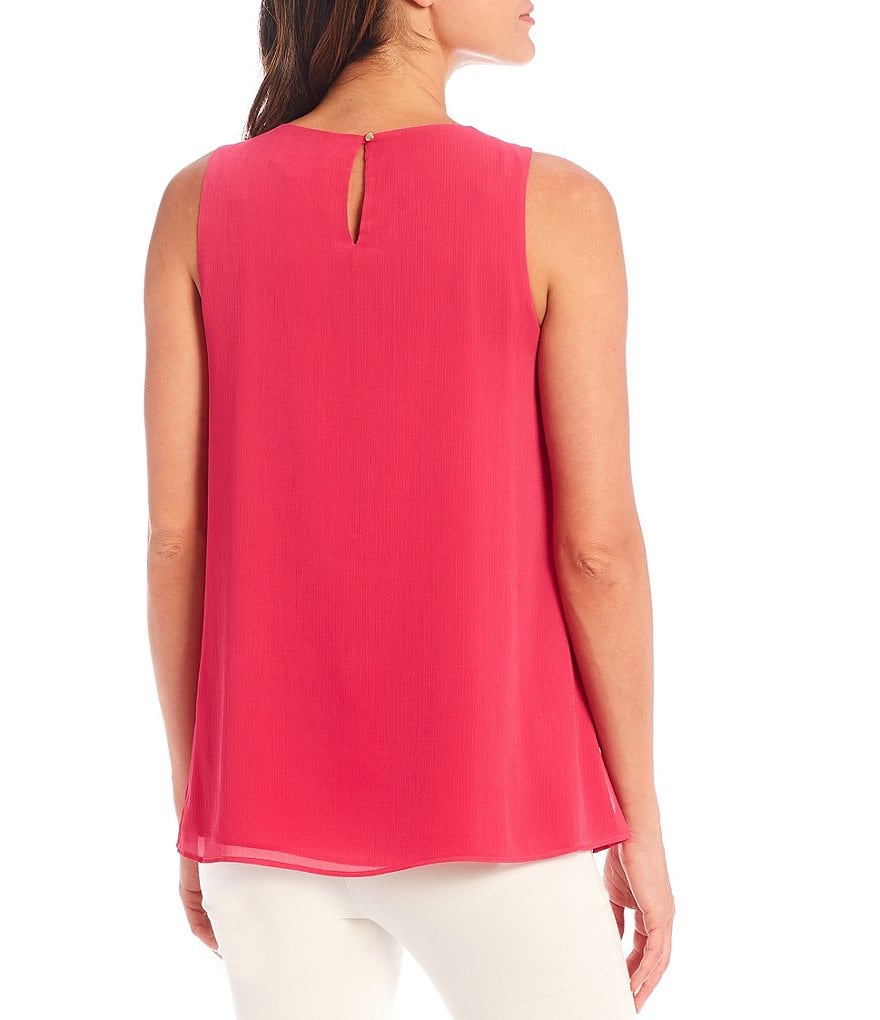 Tommy Hilfiger V-Neck Long Sleeve Printed Button Front Blouse