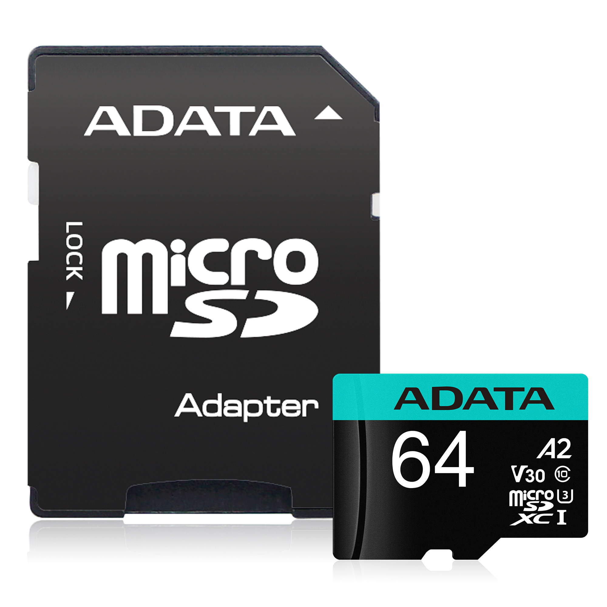 A-DATA AUSDX64GUI3V30SA2-RA1 ADATA 64G MICROSDXC UHS-I U3 CLASS 10