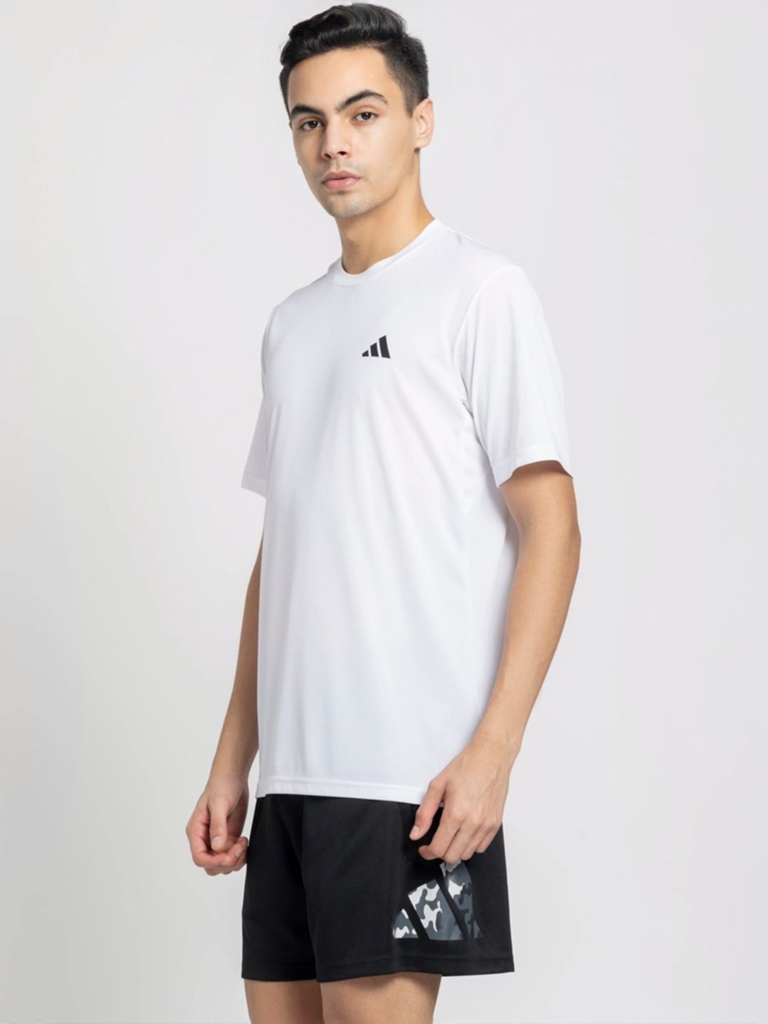 Adidas White Regular Fit T-Shirt