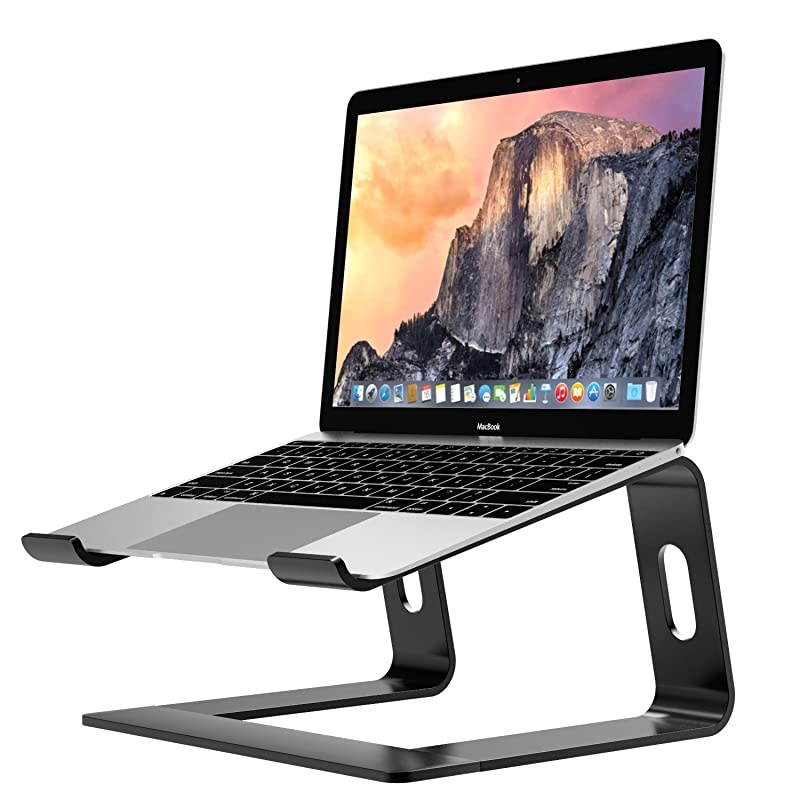 Laptop Riser Stand Universal Detachable Portable Sturdy Aluminum Alloy Notebook PC Desk Holder Compatible with Acer Asus HP Sony Dell Xps Lenovo Between 11156 Black