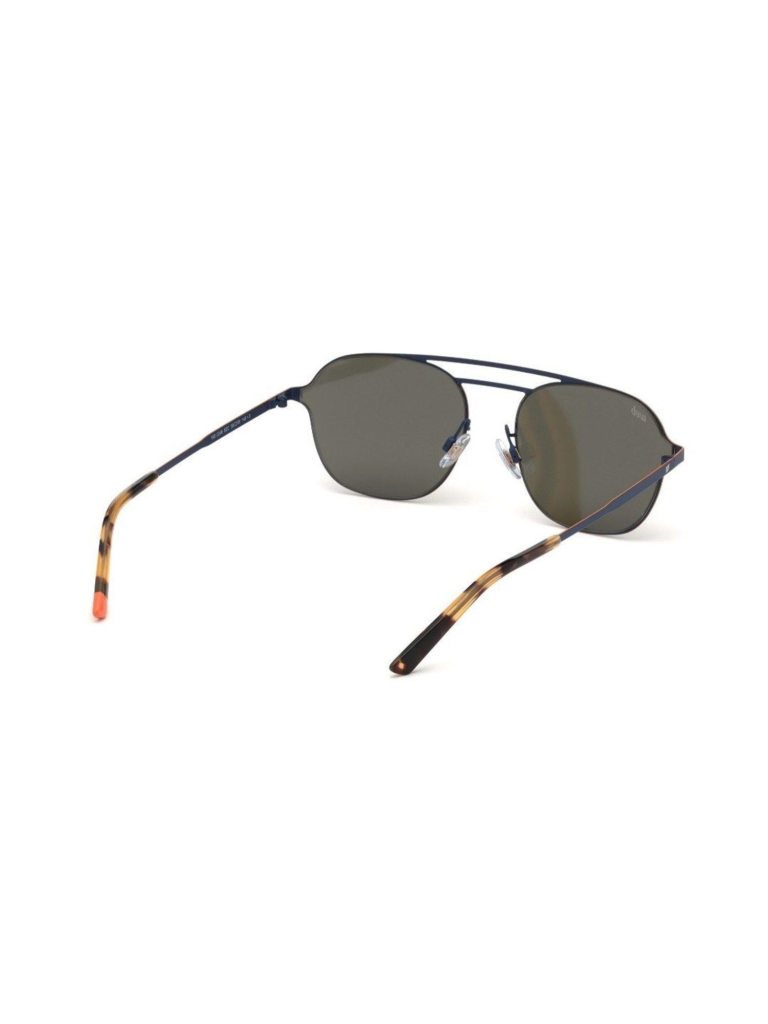 Web Eyewear Brown Pilot Unisex Sunglasses Designed in Italy