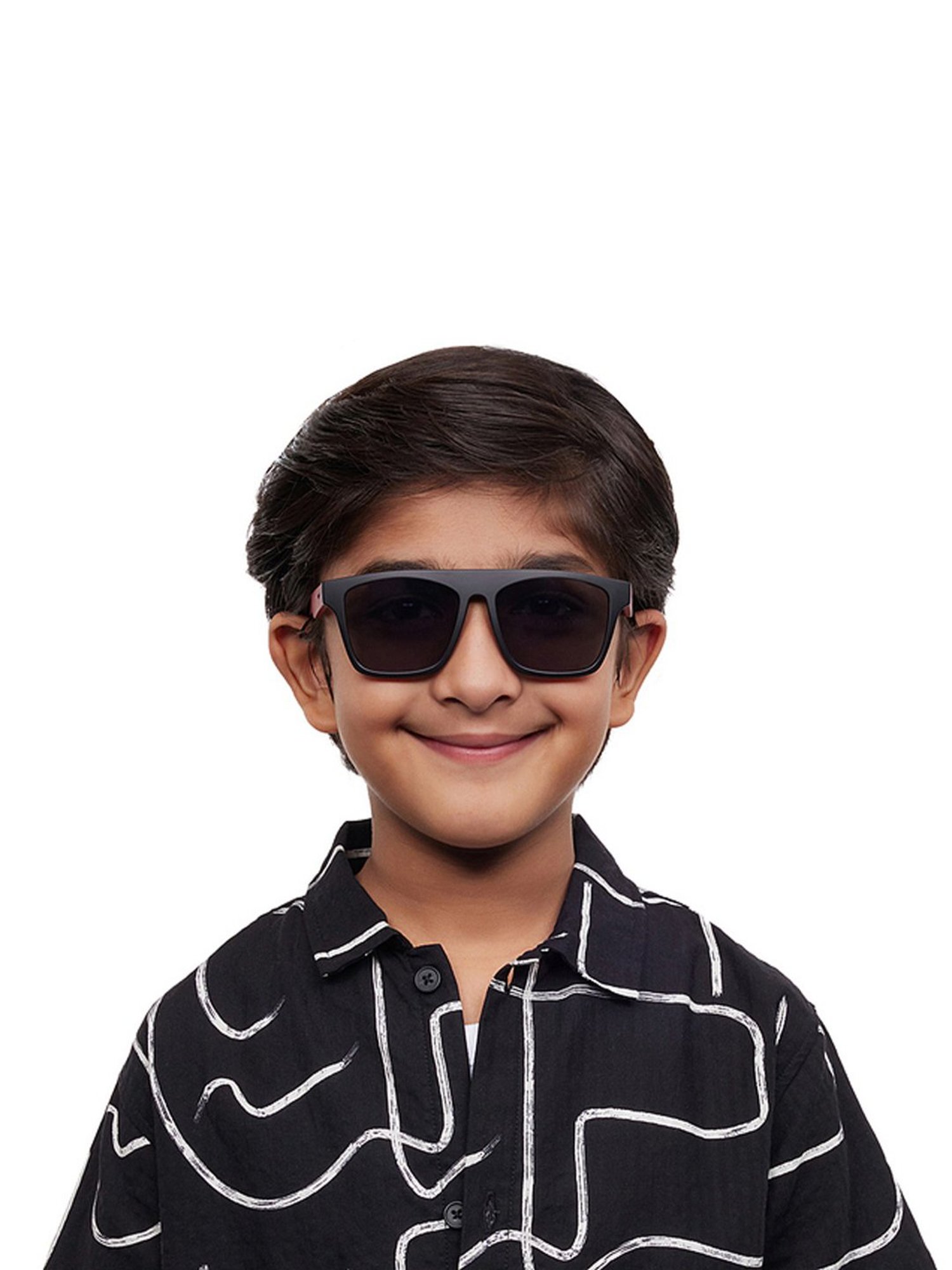 Hooper Batman Light Grey Rectangular UV Protection Sunglasses for Kids